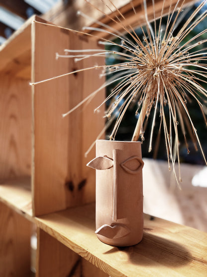 Handmade Picasso Inspired Terra Vase