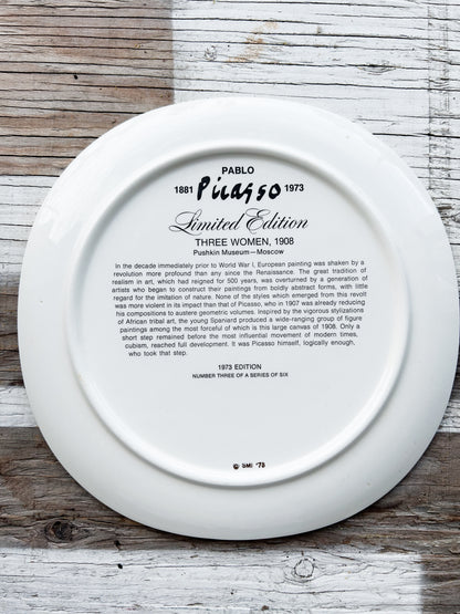 Vintage 1973 Picasso Art Plate