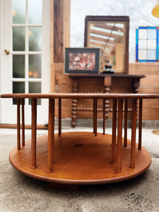 Handmade Vintage Spinning Coffee Table