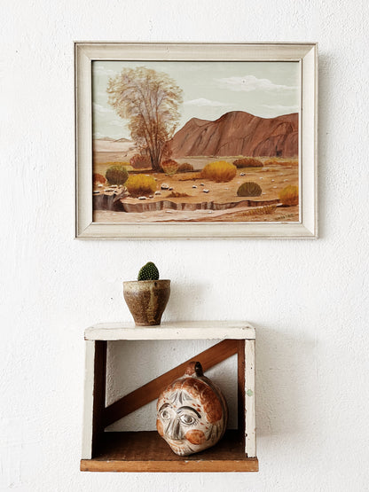 Vintage Desert Landcape Painting