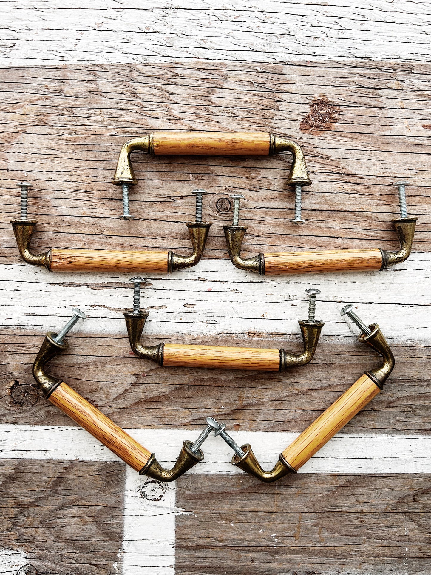 Vintage Set of Six Drawer Pulls