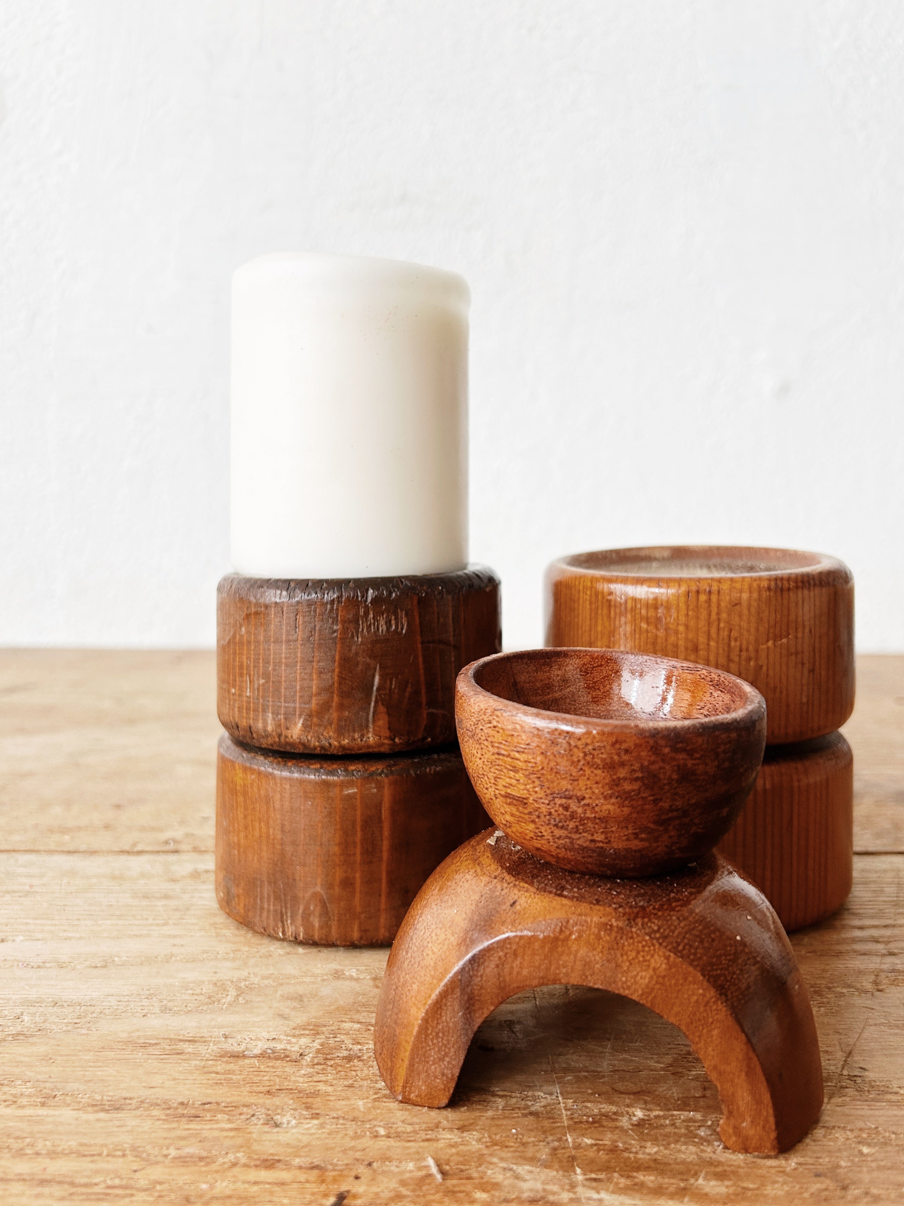 Trio of Danish Modern Candle Holder - Thumbnail 2