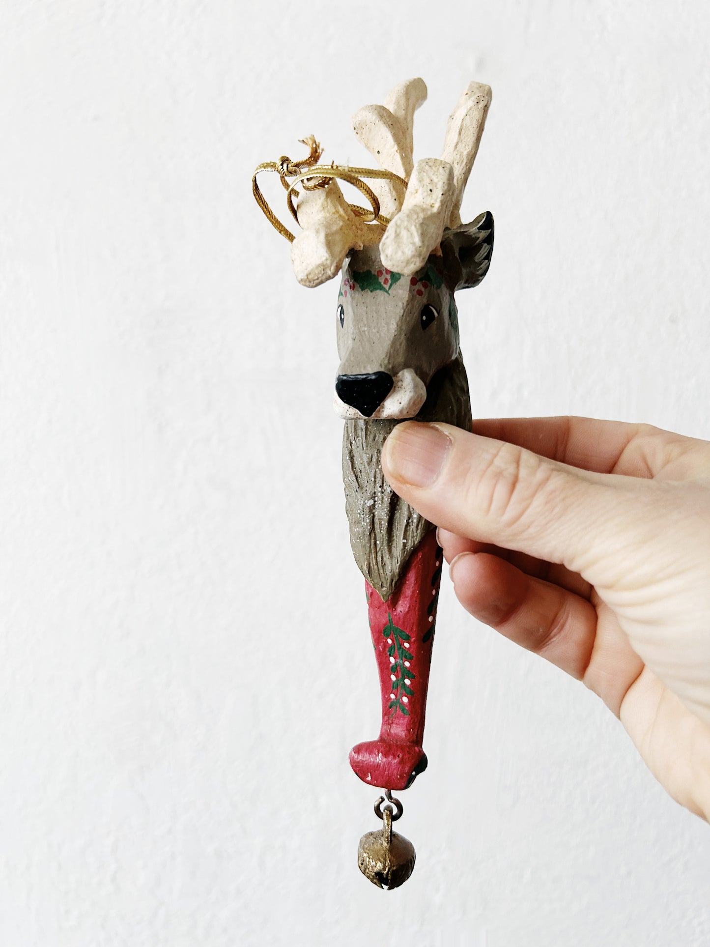 Vintage Denise Calla Folk Art ‘Enchanted Forest’ Ornaments