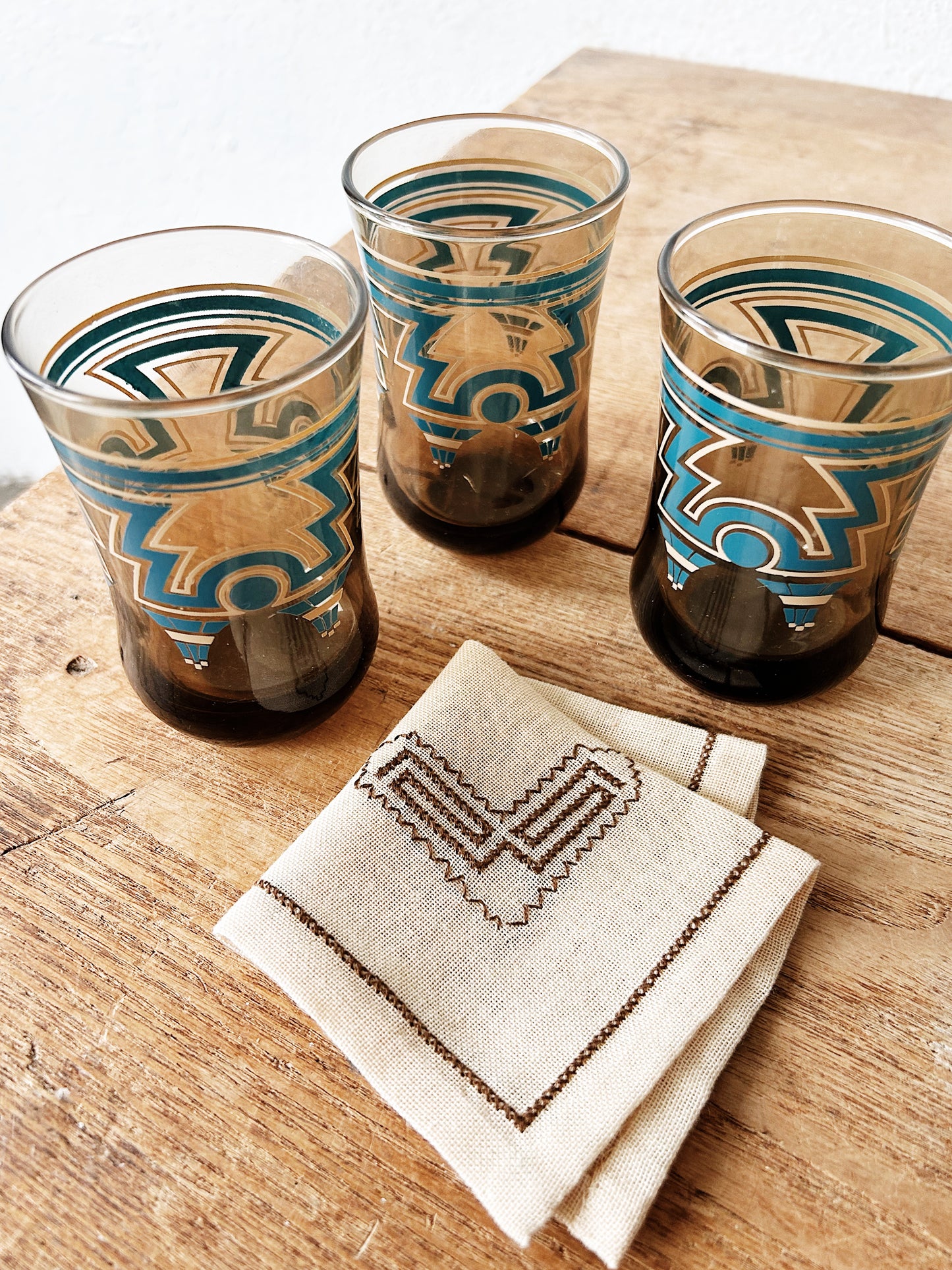 Set of Six Vintage Glasses