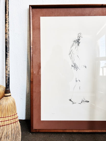 Mid Century Alberto Giacometti Offset Litho