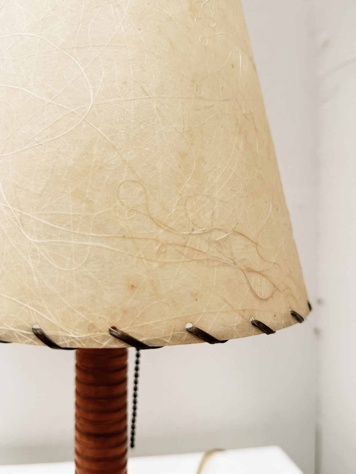 Folk Art Spindle Lamp