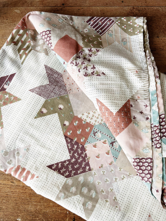 Vintage Queen Size Flat Sheet