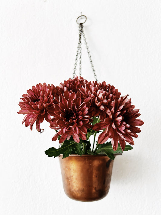 Vintage Hanging Copper Pot