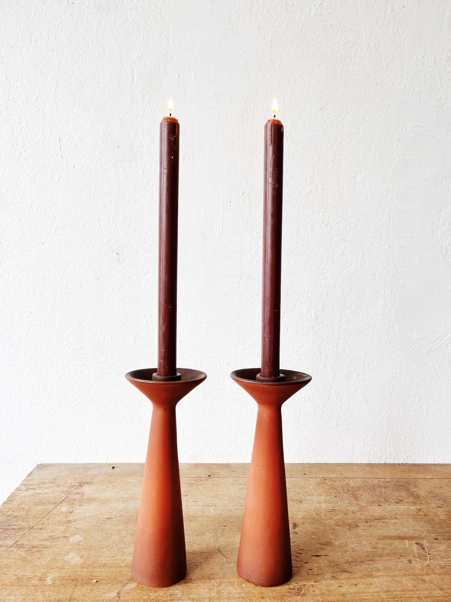 Vintage California Pottery Candlesticks