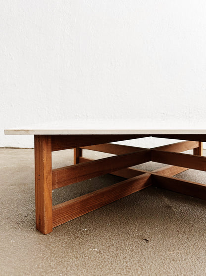 Low Marble and Wood Table