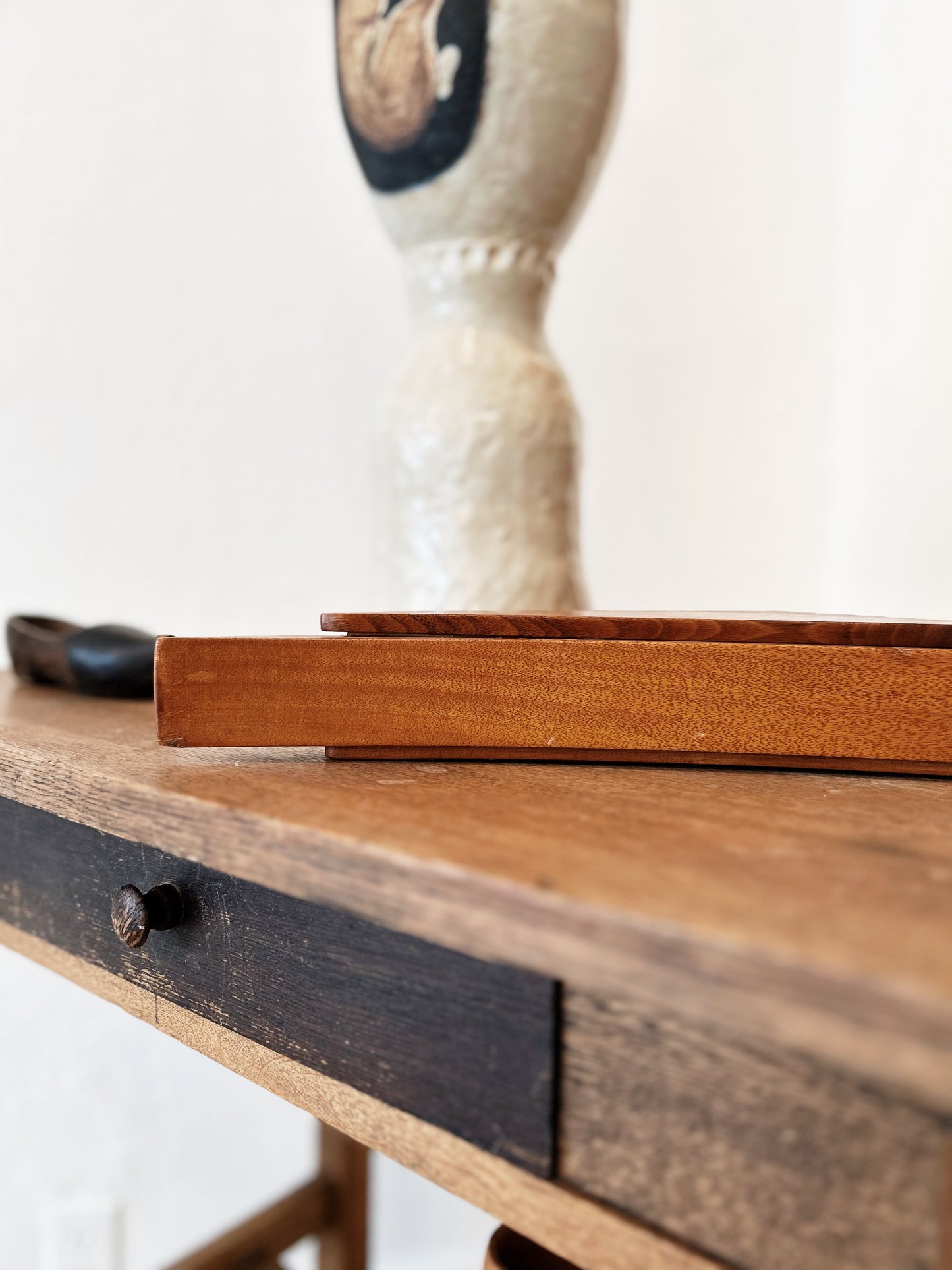 Unique Vintage Teak Box
