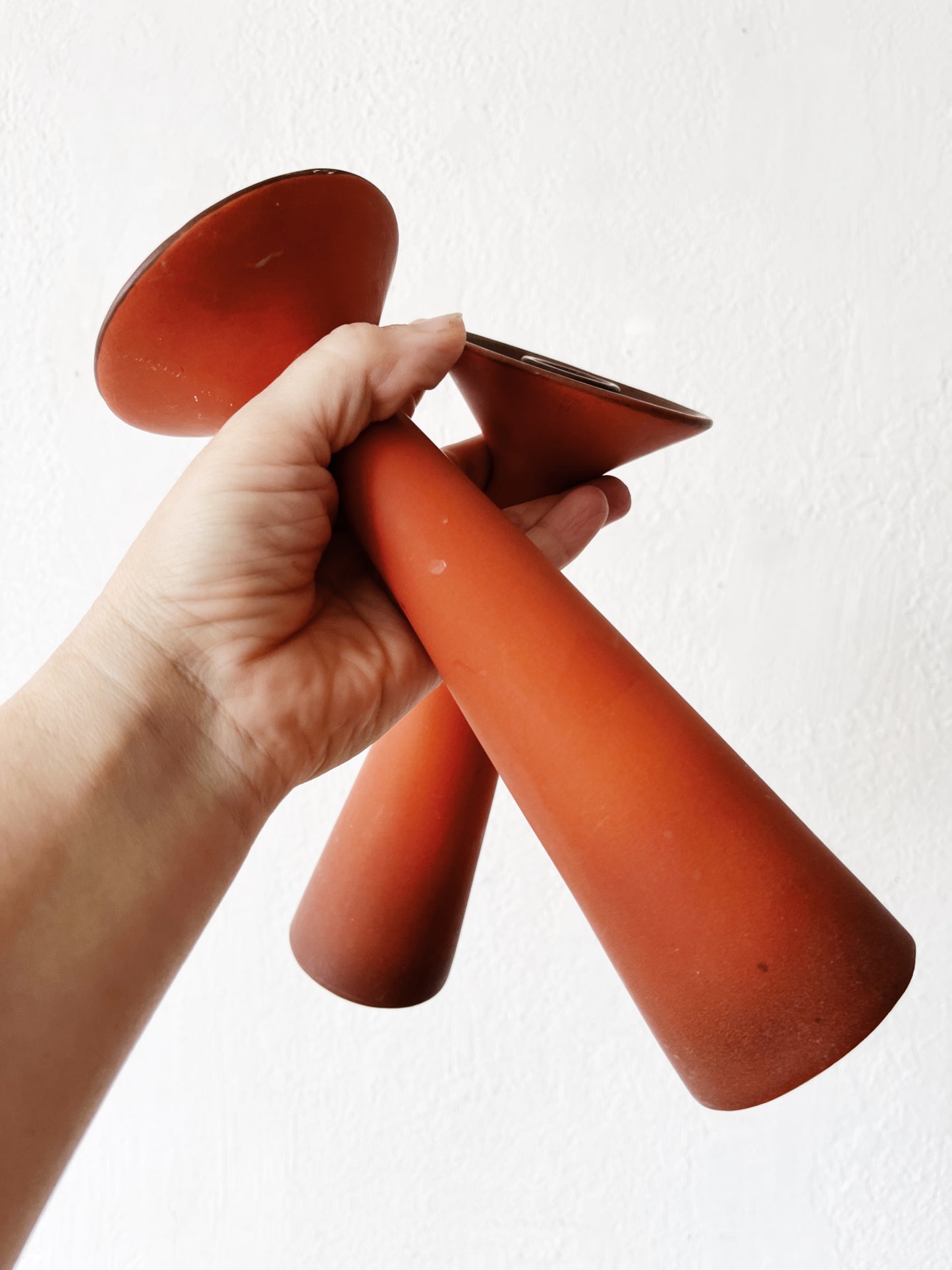 Vintage California Pottery Candlesticks