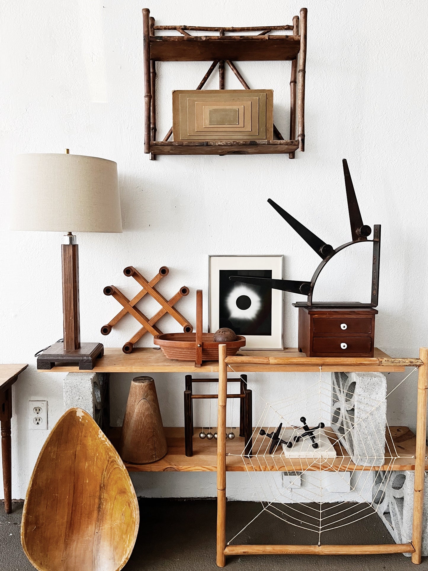 Handmade Swedish Folk Candelabra