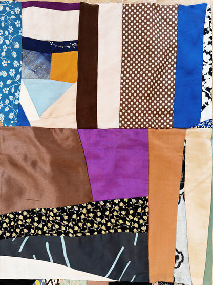 1920s Silk Quilt Topper