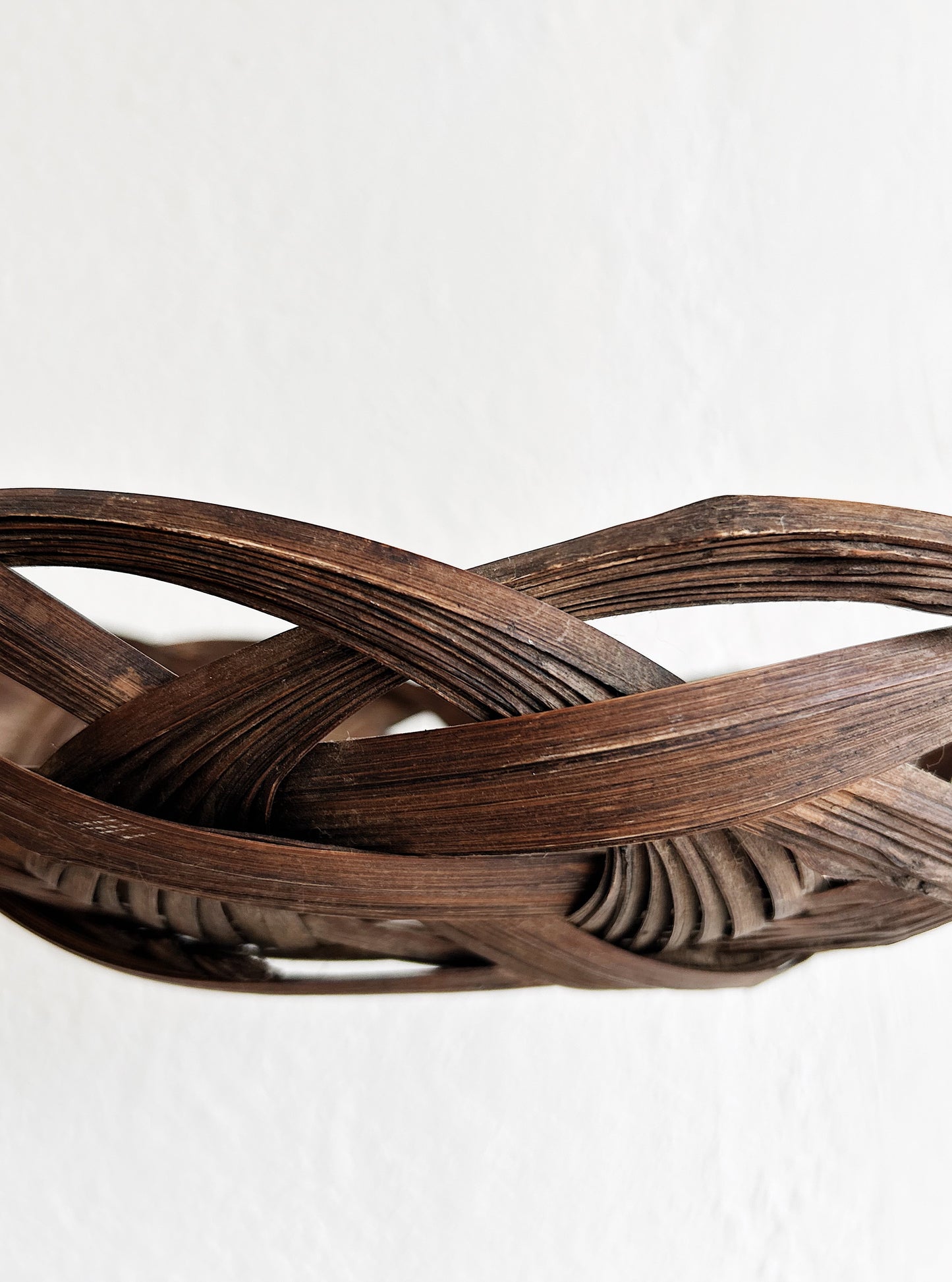 Antique Palm Frond Basket