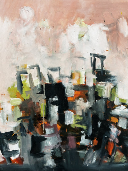 Original Vintage Abstract Painting