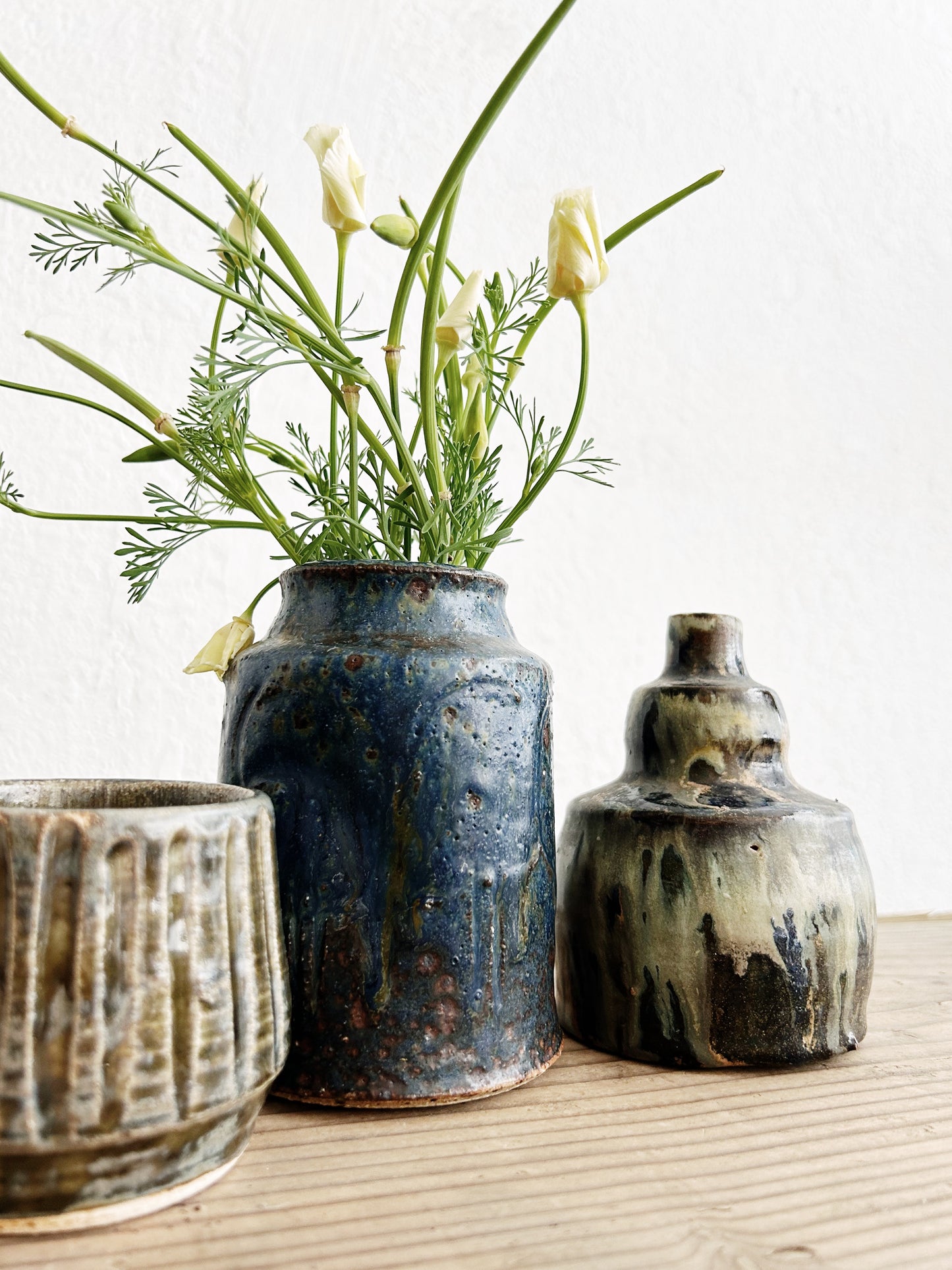 Vintage Studio Pottery Trio