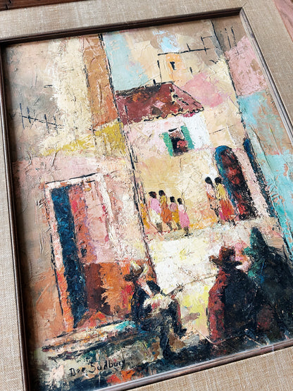 Mid Century Oil Painting