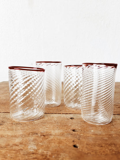 Vintage Blown Glass Set