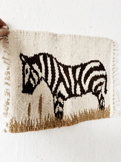 Vintage Zebra Weaving Small Rug