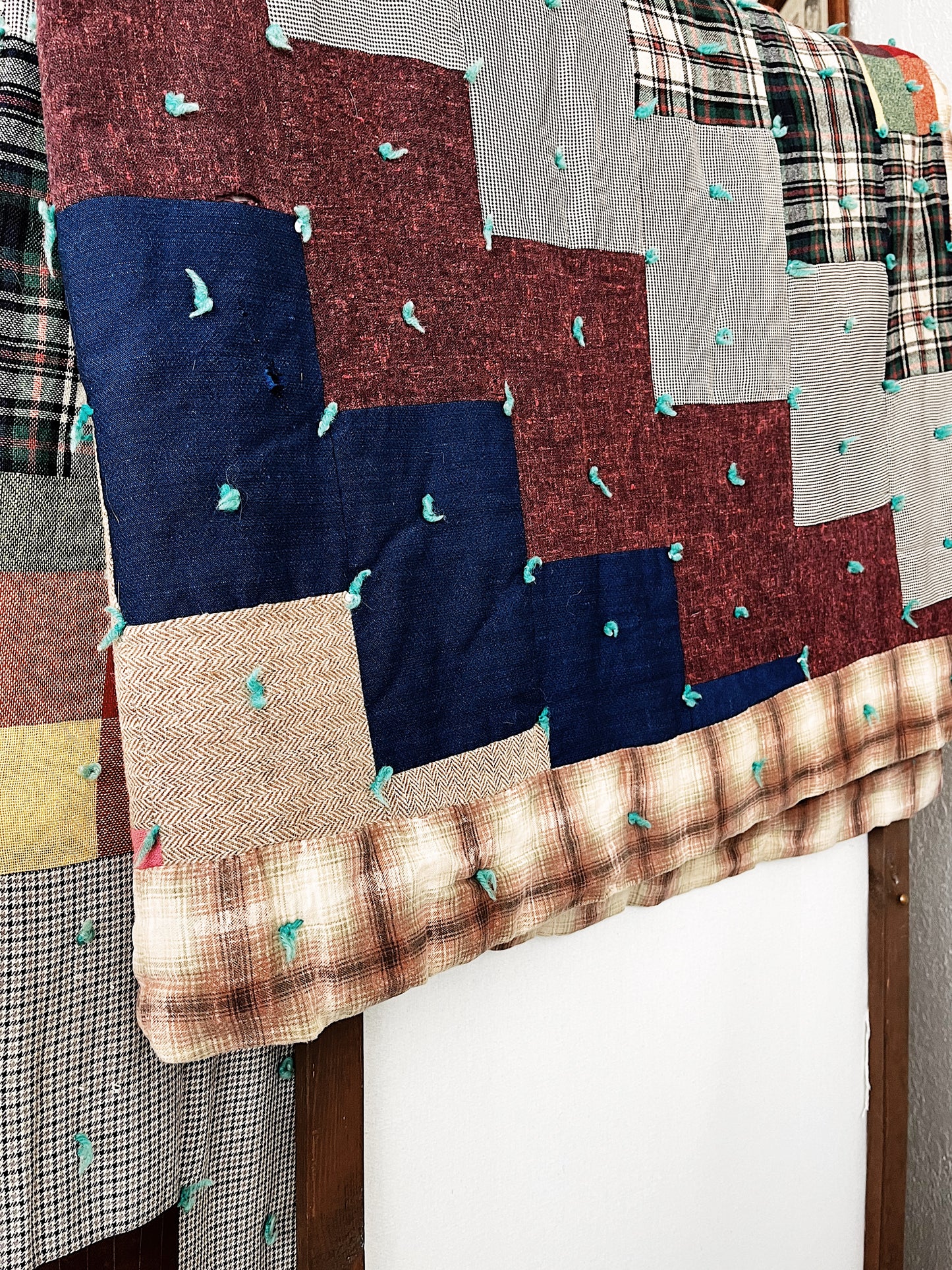 Vintage Cotton and Wool Quilt