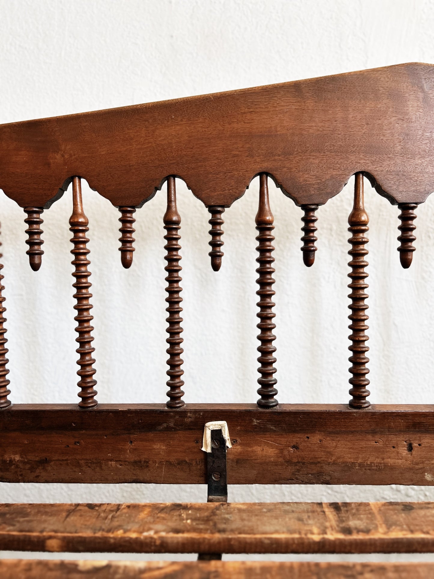 Antique Jenny Lind Spool Daybed with Custom Cushions