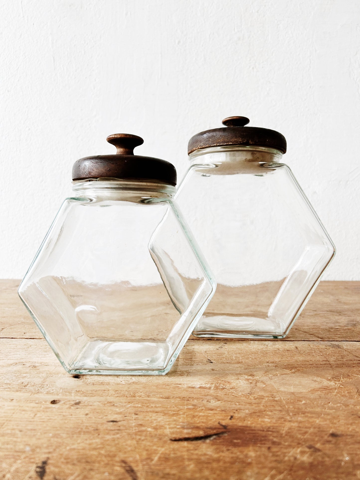 Vintage Glass Canister Set