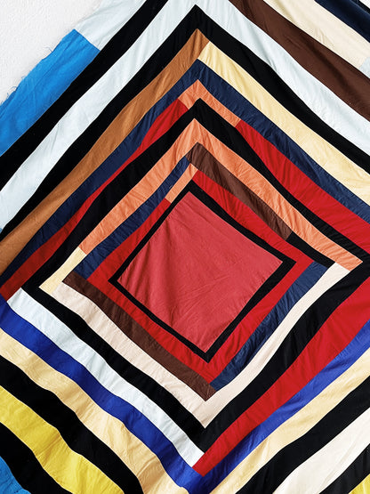 Freeform Patchwork Quilt Topper