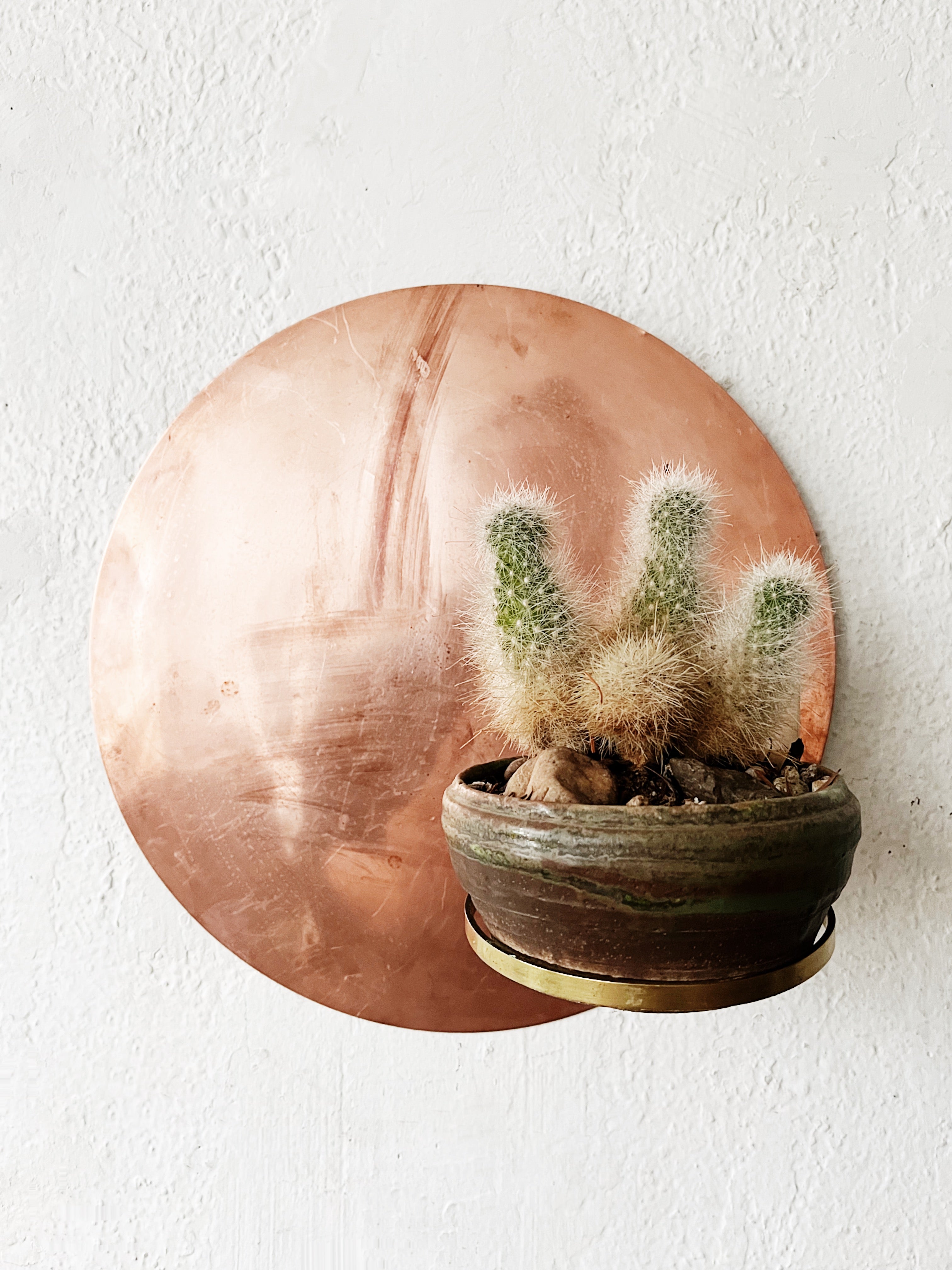 Hand Crafted Copper Wall Planter - Thumbnail 2