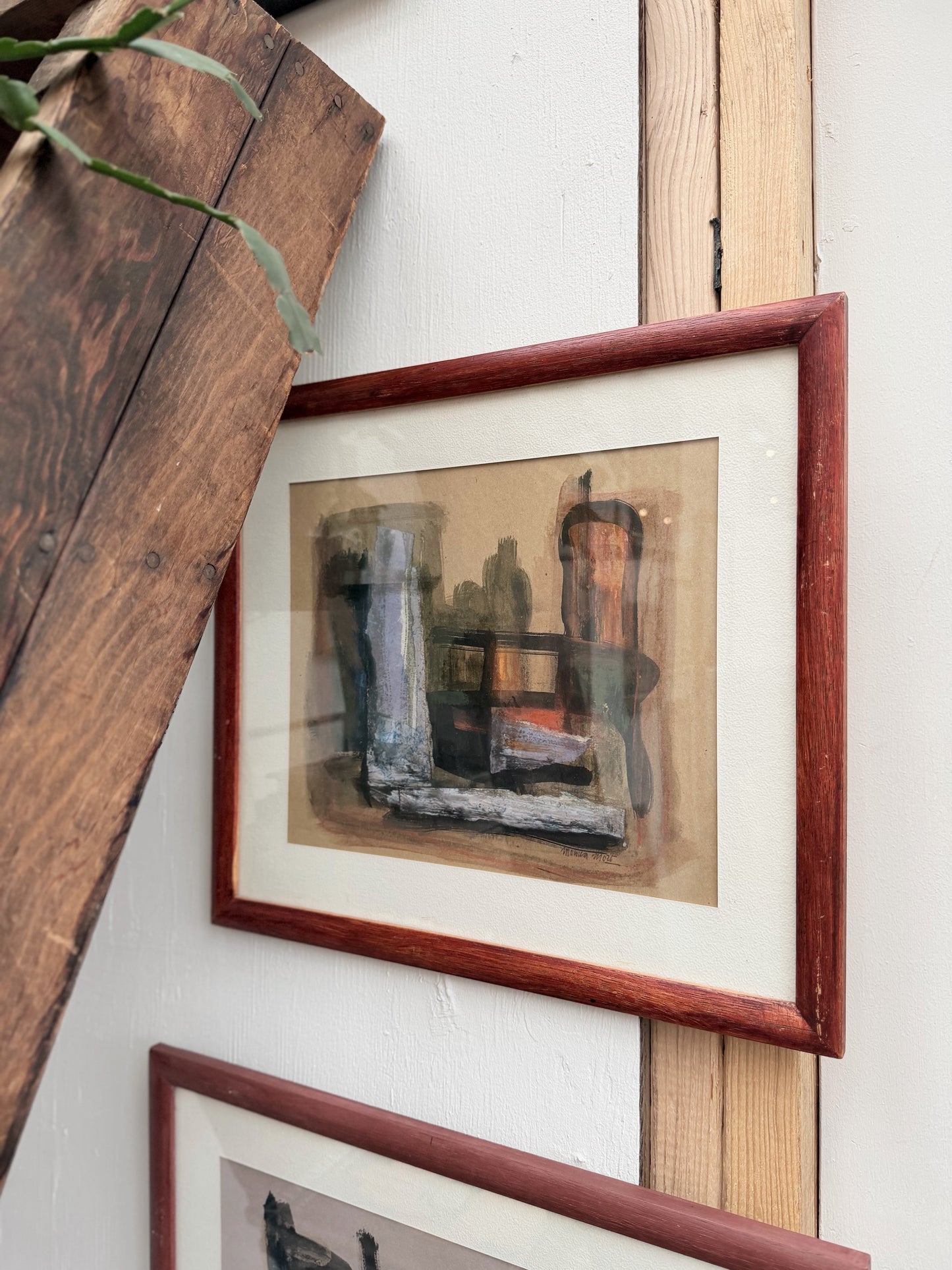 Vintage 1970s Abstract Landscape Painting