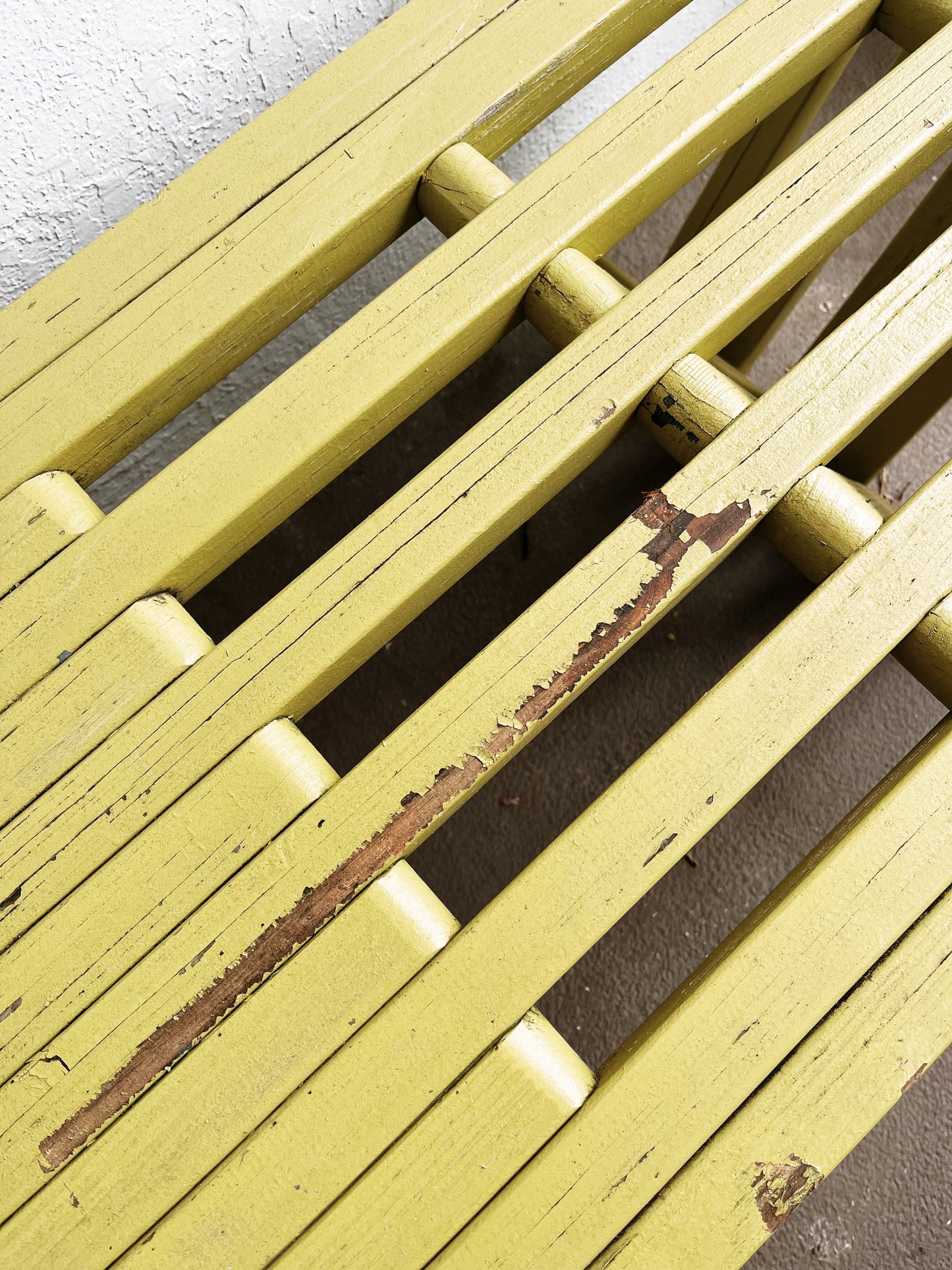 Large Vintage Slat Bench