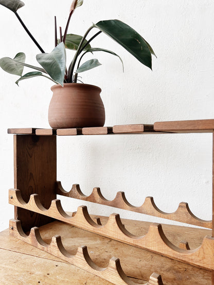 Vintage Wood Wine Rack