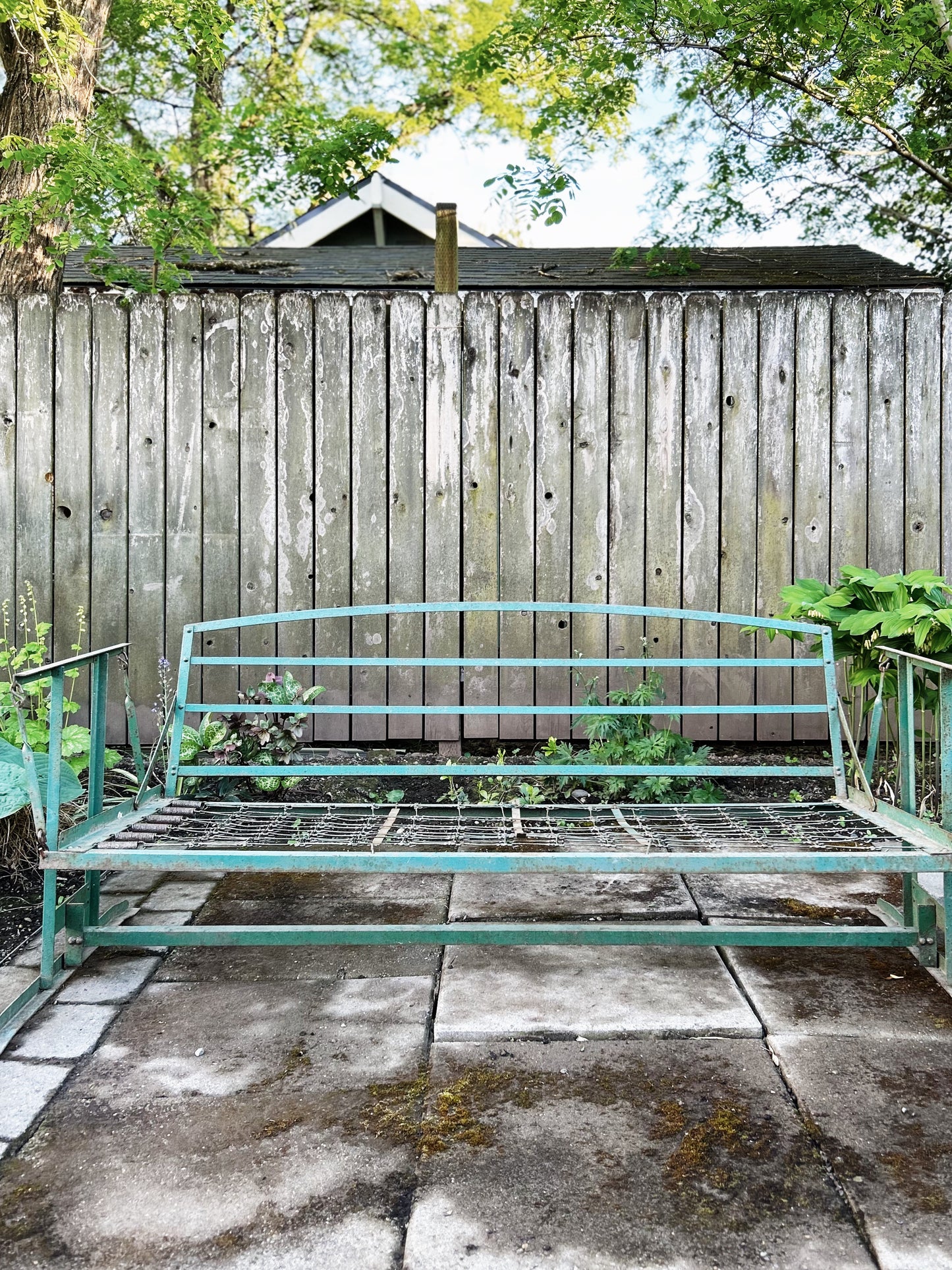 1940s Iron Porch Swing