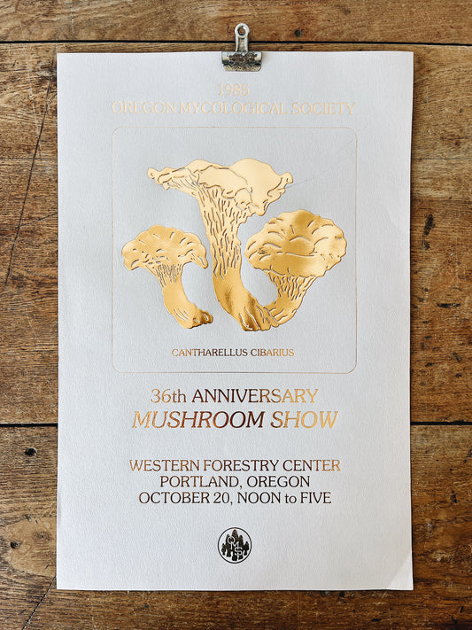 Vintage Mycology Event Poster