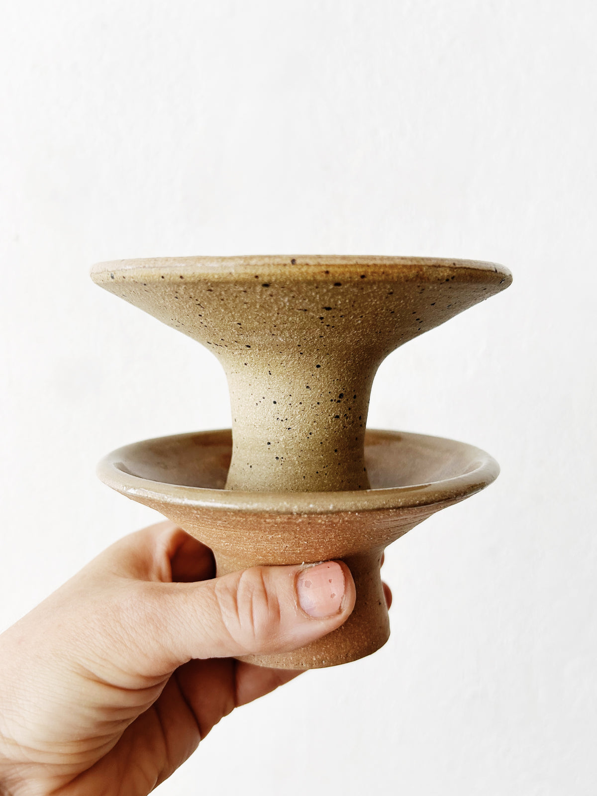 Handmade Stoneware Candle Holders