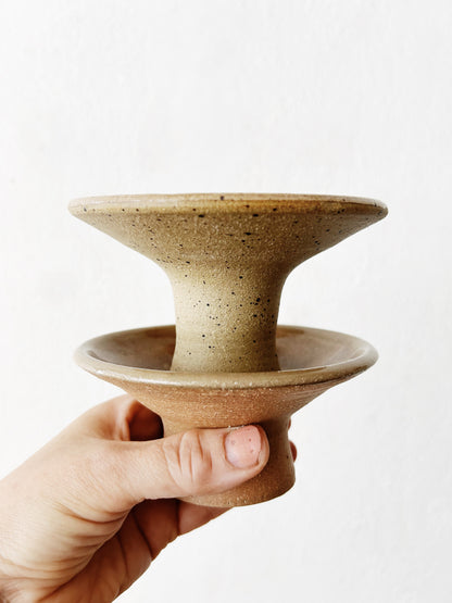 Handmade Stoneware Candle Holders