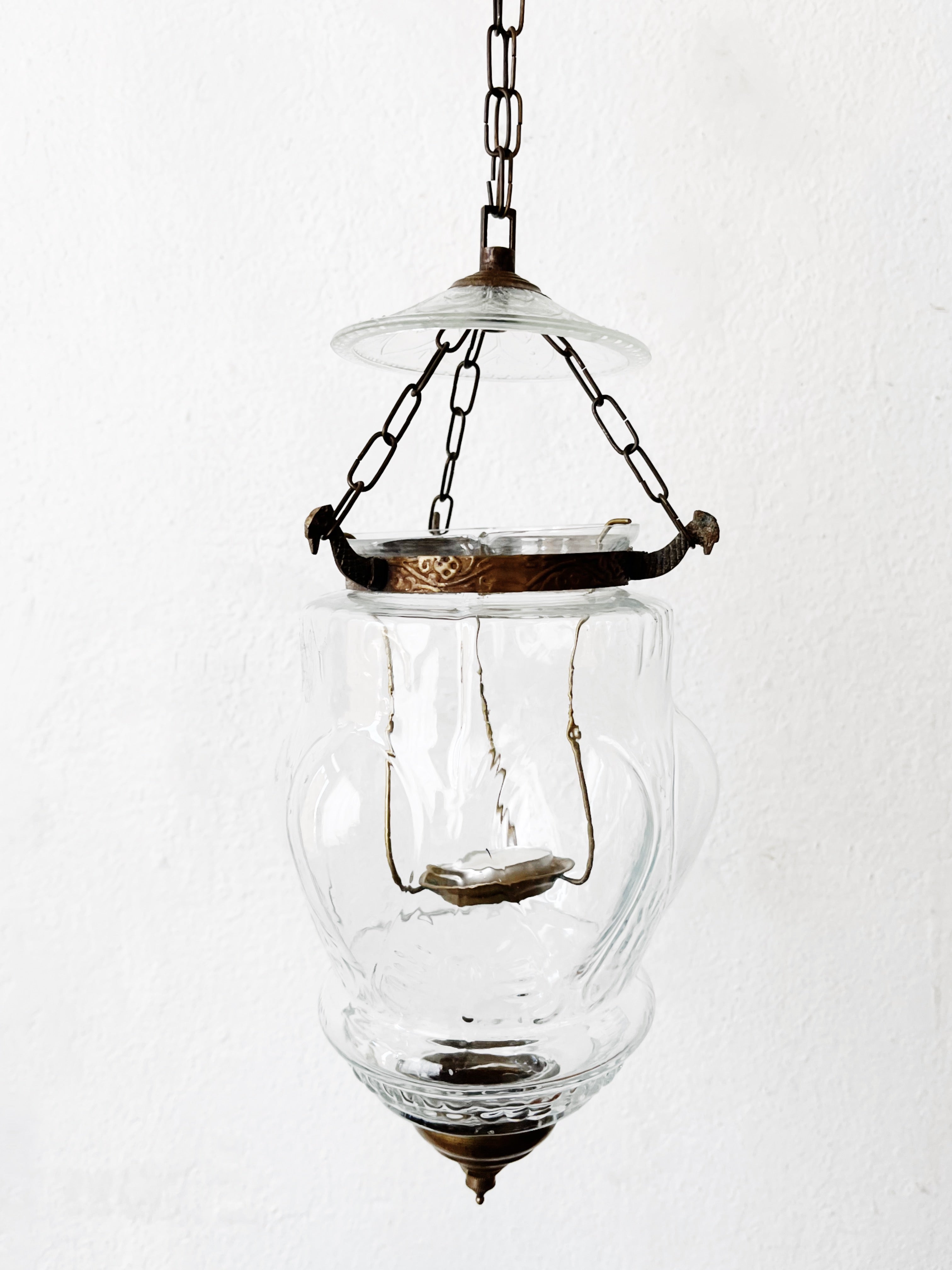 Vintage Pressed Glass Lantern - Thumbnail 4