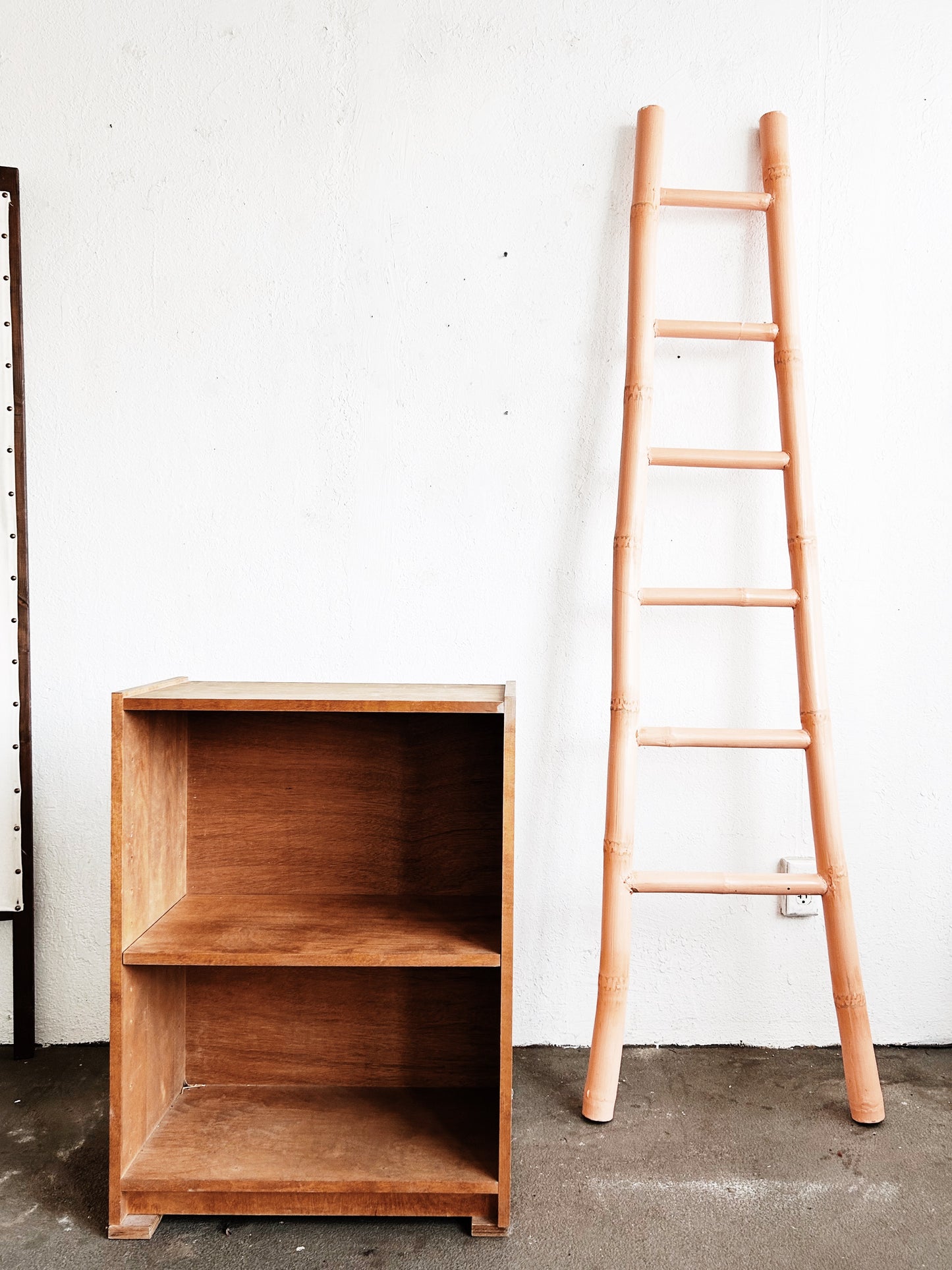 Tall Painted Bamboo Ladder