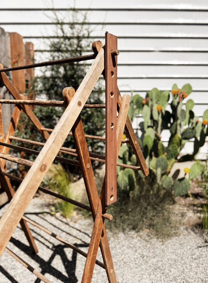 Primitive Wood Drying Rack