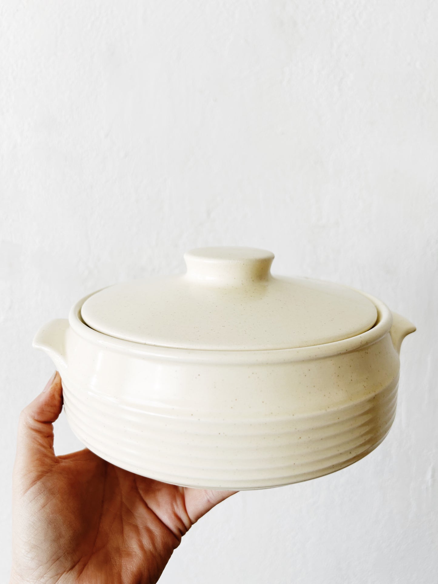 Mid Century Lidded Ceramic Dish
