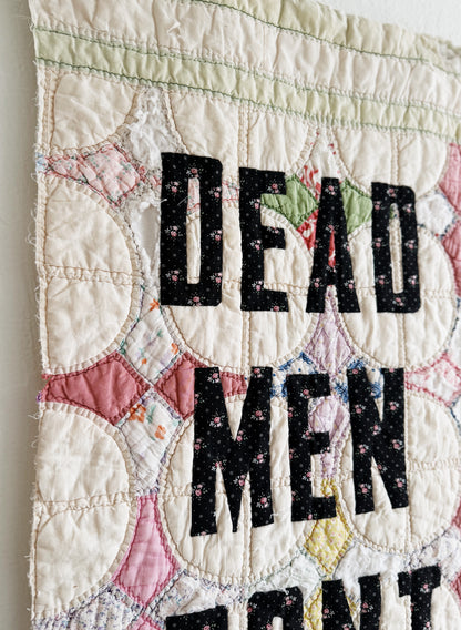 Meggan Howell Protest Quilt 'Dead Men'