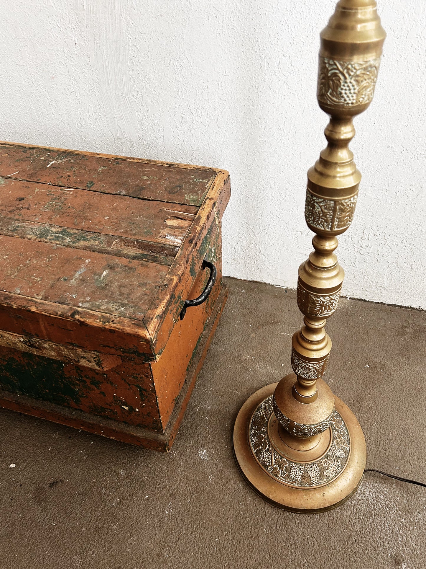 Antique Wood Trunk