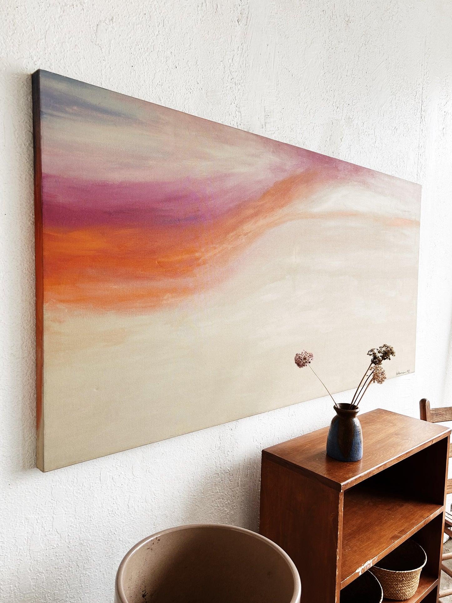 Large Original Vintage Painting