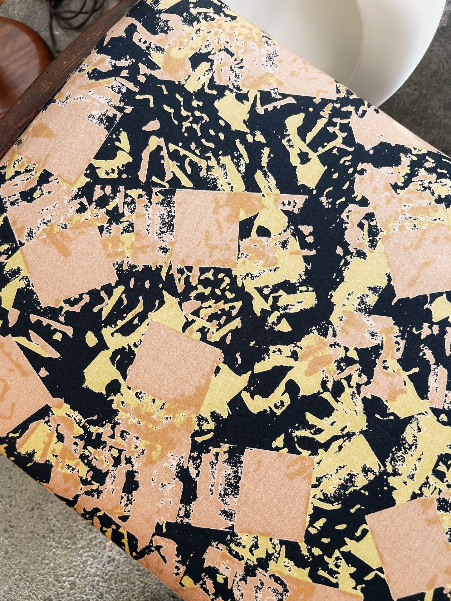 Upholstered Bench in Vintage Marimekko