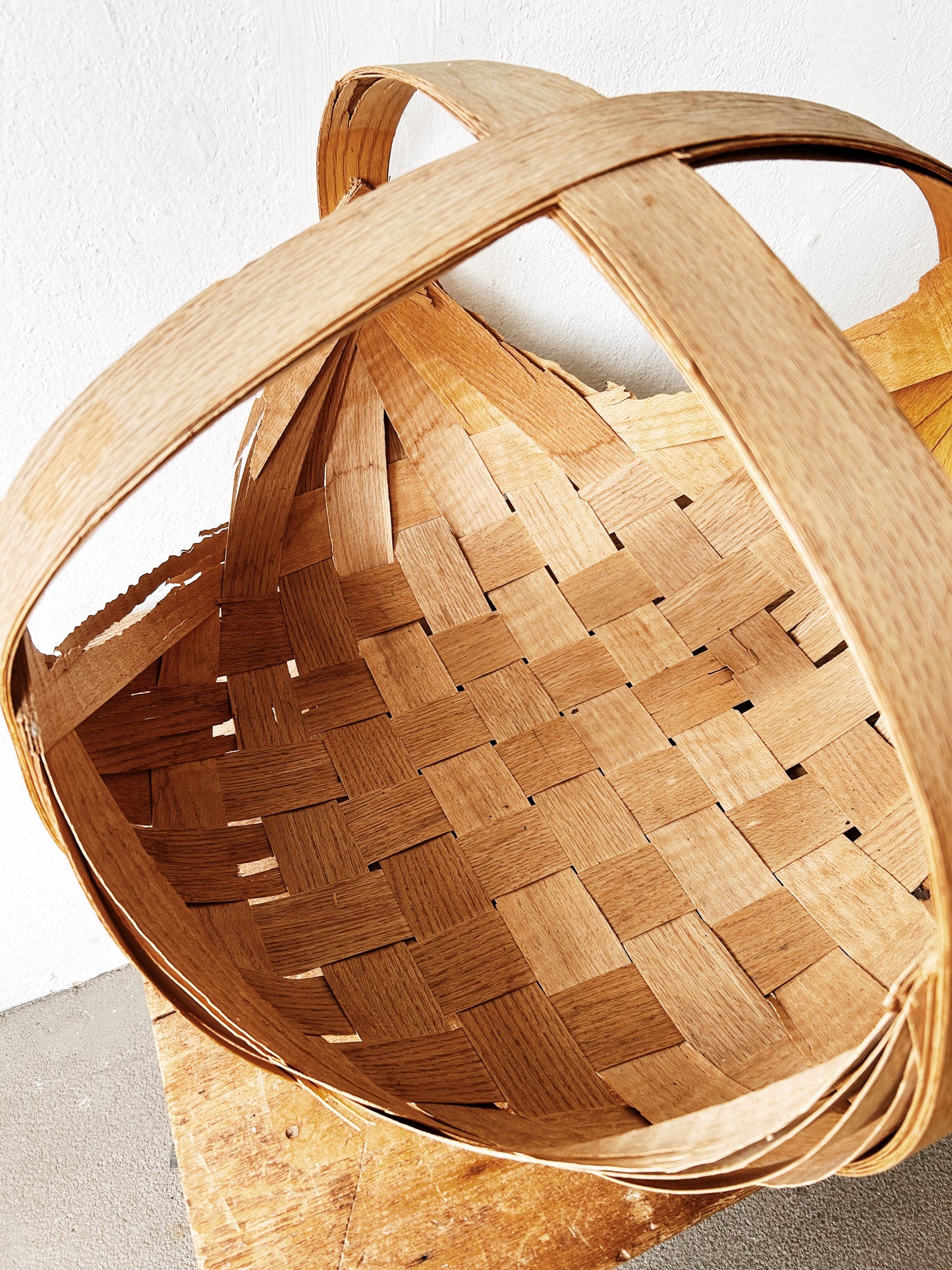 Vintage Split Pine Basket