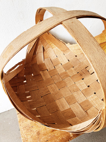 Vintage Split Pine Basket