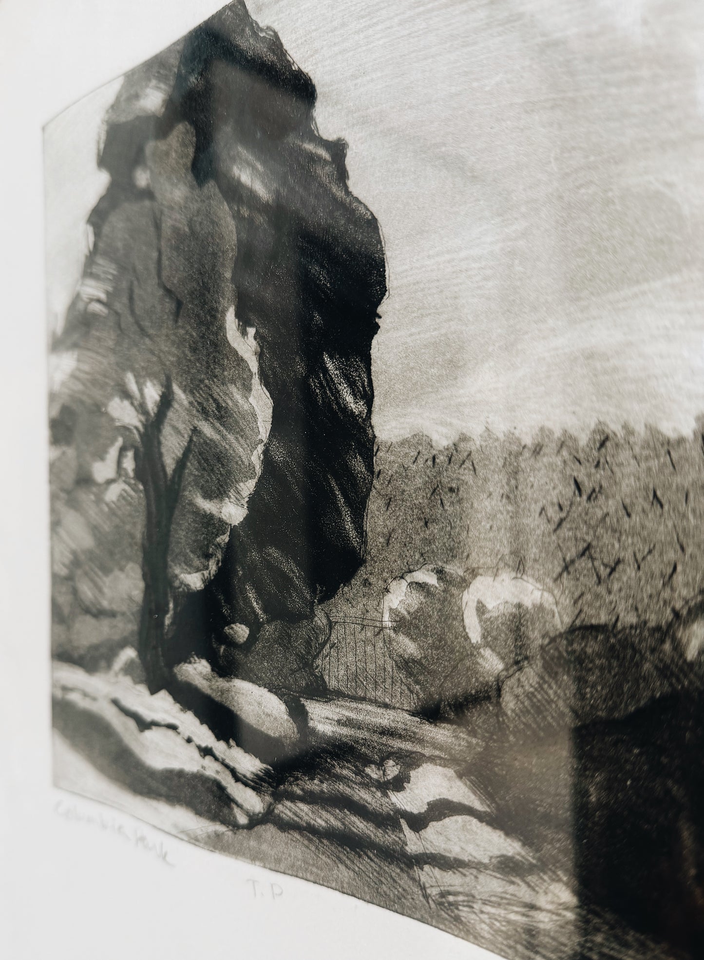 Original Sharon Kullberg Vintage Etching