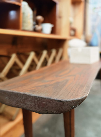 Vintage Live Edge Bench