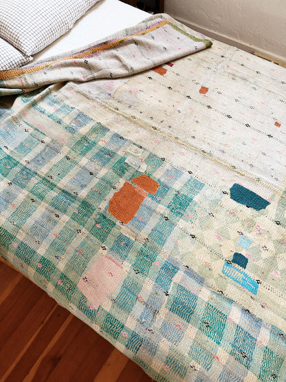 Vintage Patchwork Kantha Quilt
