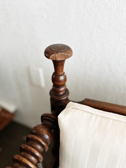 Antique Jenny Lind Spool Daybed with Custom Cushions